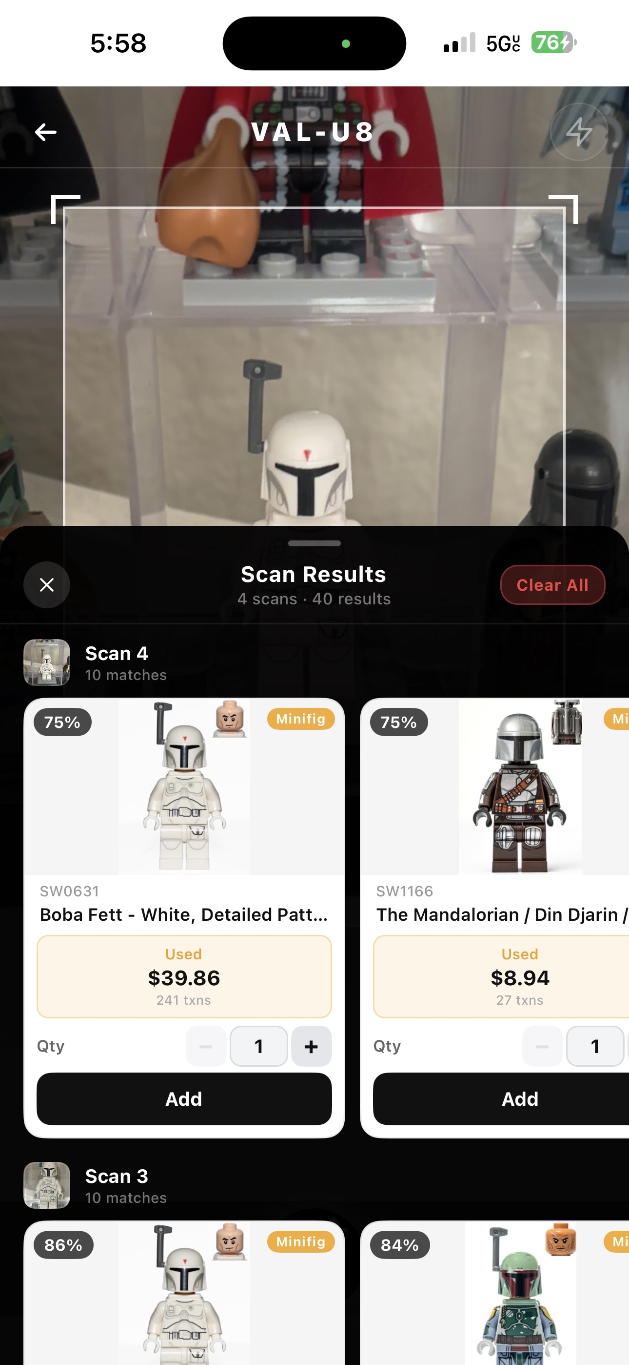 Value8 — Scan result